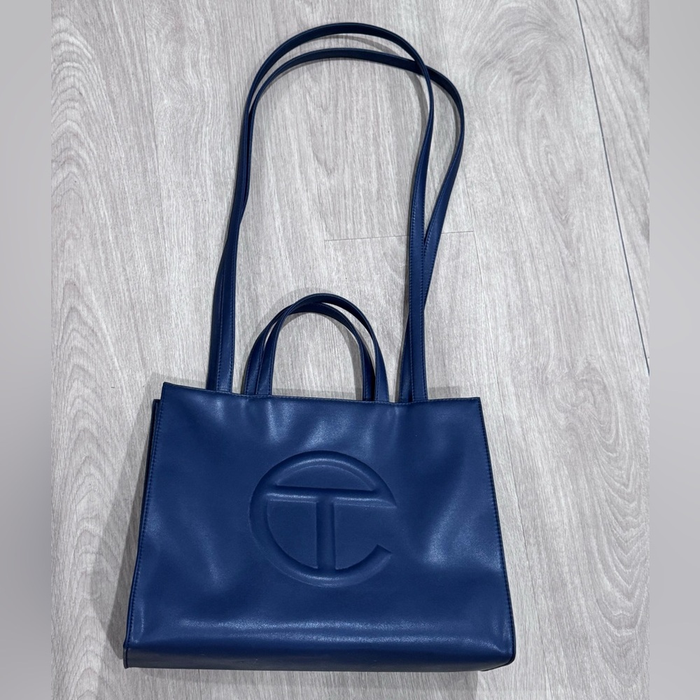 Telfar Medium Navy Shopping Bag